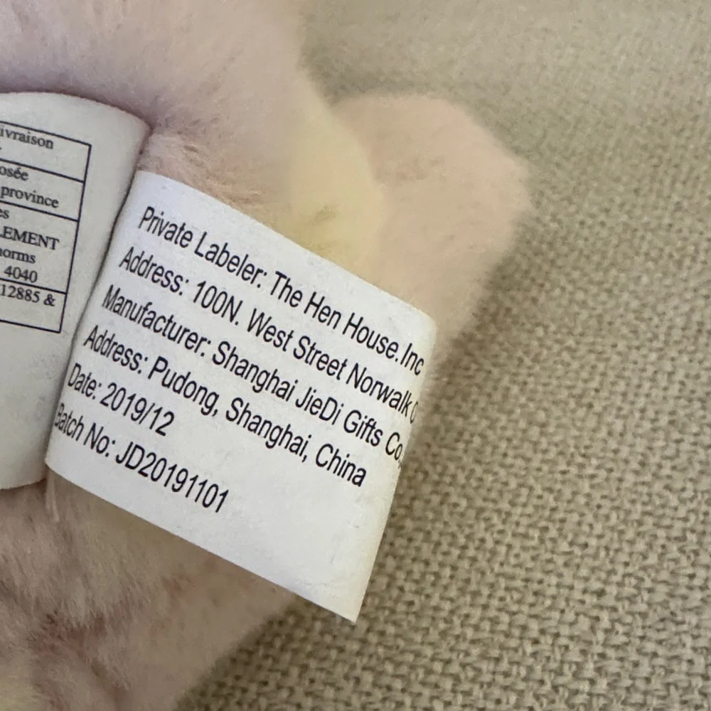 Ditz Designs the hen‎ house in pink Plush Bunny Toy